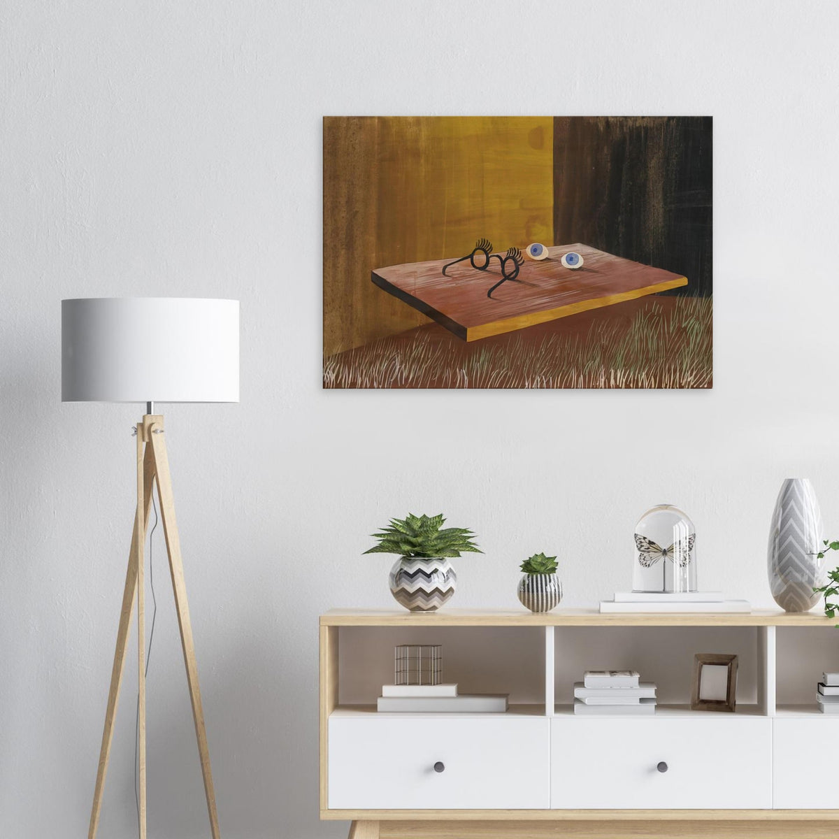 EYES ON THE TABLE 1938 Canvas | Remedios Varo Canvas | Remedios Varo Shop